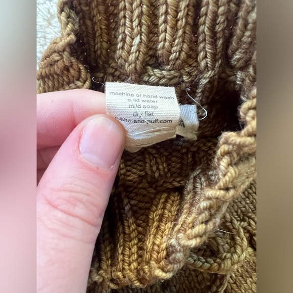 Misha & Puff Bronze Brown Spun Gold Rose Wool Skating Pond Skirt Skort 12-18m - Picture 6 of 12